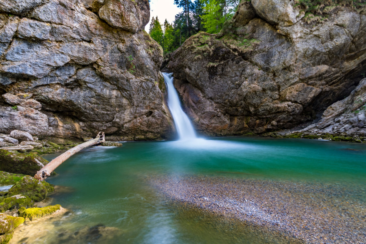 Die Buchenegger Wasserfälle in Bayern im Allgäu